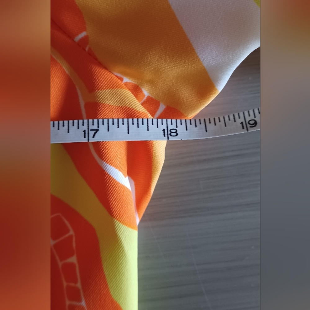 RARE 70s Psychadelic Neon Kaftan Dress With Matching Shorts! - Picture 12 of 16